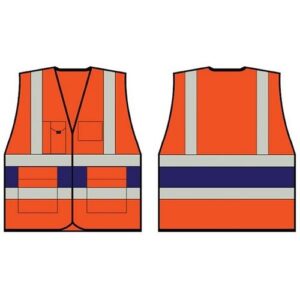 Orange HiVis Executive Waistcoat